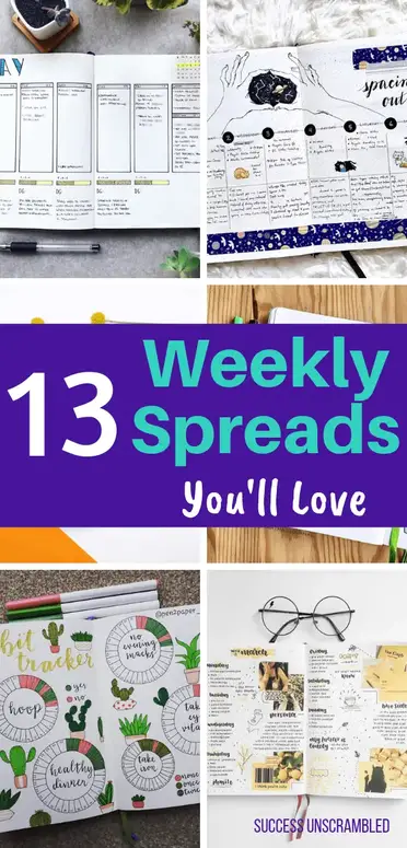 40 Bullet Journal Weekly Spread Ideas You Are Going to Love!