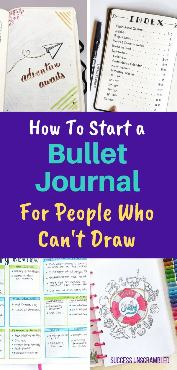 How To Start a Bullet Journal For The Non-Artist