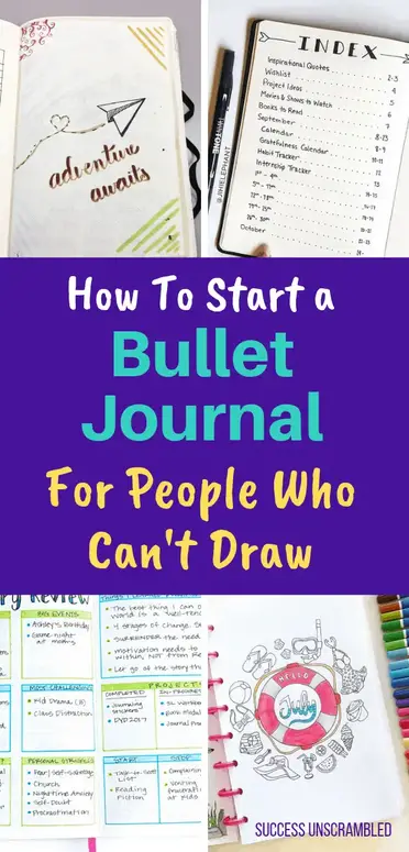 4 Beautiful Bullet Journal Tips for People Who Can't Draw