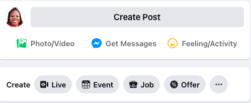 FB business page - create a post