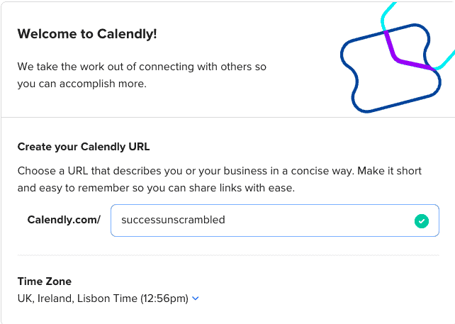 Calendly welcome page